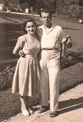 Angelina e Attilio in Svizzera, per una visita ad alcuni parenti, nell’autunno del 1951. In questa occasione Angelina scoprirà di essere incinta e il 17 aprile 1952 nascerà Carla, la prima figlia della coppia.